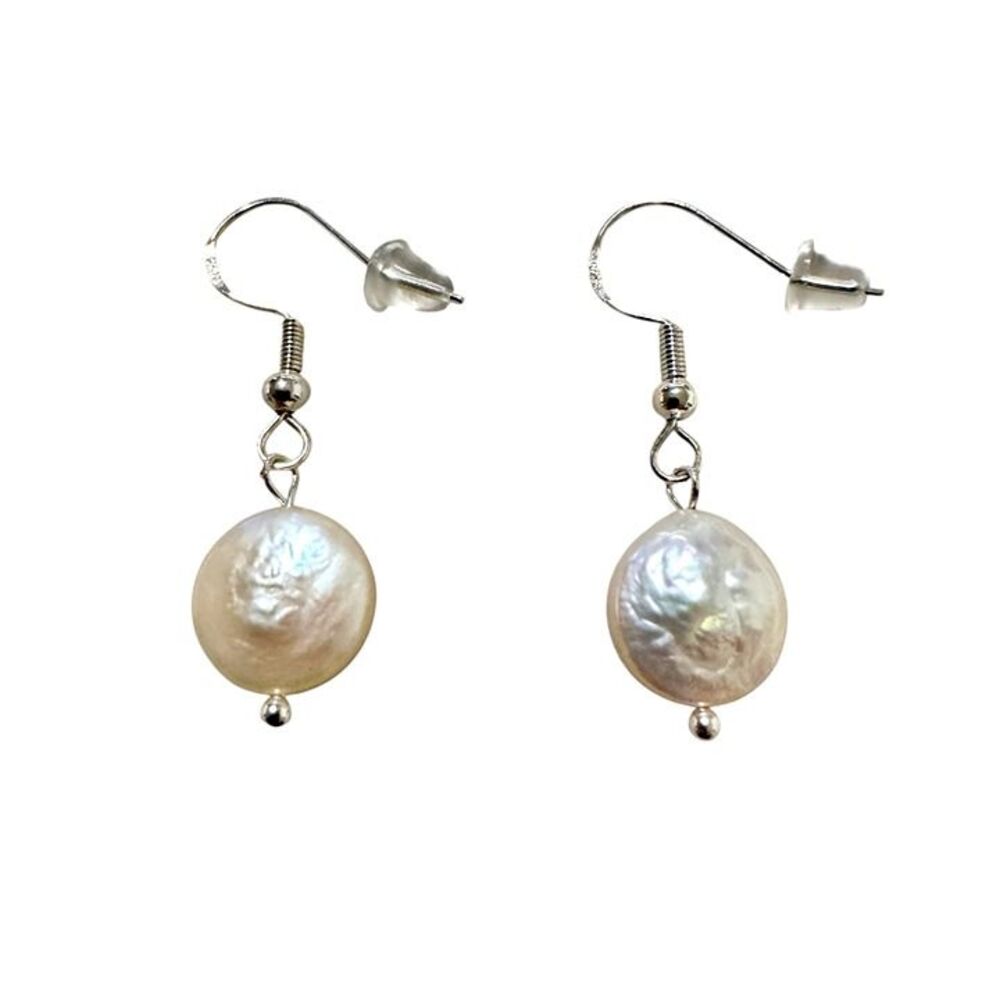 Indio Jewelry Natural White Fresh Water Pearl Earrings #2302
